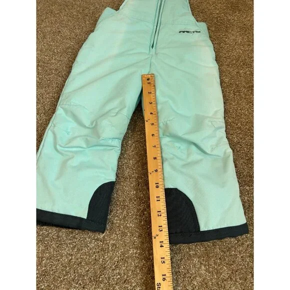 Arctix Snow Pants unisex Toddler Bibs snow pants ski pants aqua/black SZ 3T - Picture 6 of 9